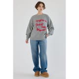 Frayed Lettering ニットトップス | RODEO CROWNS WIDE BOWL | 詳細画像17 