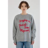 Frayed Lettering ニットトップス | RODEO CROWNS WIDE BOWL | 詳細画像19 