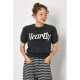C.GRY | Heartlyシャギー半袖ニット | RODEO CROWNS WIDE BOWL