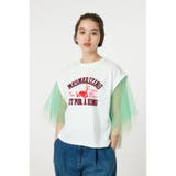 チュールスリーブカレッジTシャツ | RODEO CROWNS WIDE BOWL | 詳細画像1