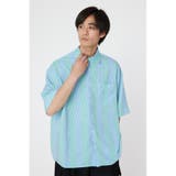 柄BLU5 | マルチストライプシャツ | RODEO CROWNS WIDE BOWL