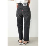 Asymmetry Crash ストレートデニムパンツ | RODEO CROWNS WIDE BOWL | 詳細画像4 