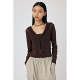 BRN | SHEER CUT フーディ | MOUSSY OUTLET