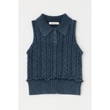 NVY | CABLE KNIT POLO タンク | MOUSSY OUTLET