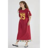 柄RED5 | ドッキングアロハティアードワンピース | RODEO CROWNS WIDE BOWL