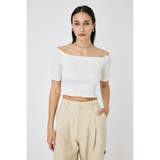 WHT | WAVY オフショルダートップス | MOUSSY OUTLET