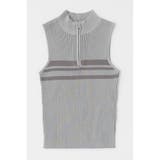 L/GRY1 | MOCK NECK ハーフジップトップス | MOUSSY OUTLET