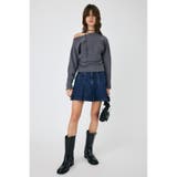 D/BLU3 | PLEATED デニムミニスカート | MOUSSY OUTLET