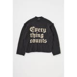 L/BLK1 | KNITTED WORDS セーター | MOUSSY OUTLET