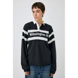 L/BLK1 | SHIRRING RUGBY シャツ | MOUSSY OUTLET