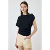 BLK | ONE SHOULDER シアー TEE | MOUSSY OUTLET