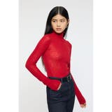 SHEER TURTLE NECK ニットトップス | MOUSSY OUTLET | 詳細画像15 