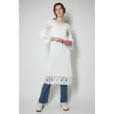 FLARE SLEEVE CROCHET ドレス | MOUSSY OUTLET | 詳細画像1 