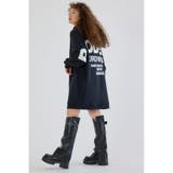 フェイクレザーパッチパーカーワンピース | RODEO CROWNS WIDE BOWL | 詳細画像4 