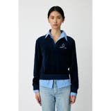 D/NVY3 | VELOUR POLO ロングスリーブTシャツ | MOUSSY OUTLET