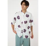 WHT | モノグラムバンドカラーシャツ | RODEO CROWNS WIDE BOWL