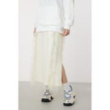 O/WHT1 | チュールフリルラインスカート | RODEO CROWNS WIDE BOWL