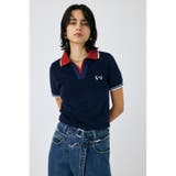 NVY | DOUBLE COLLAR PILE SKIPPER Tシャツ | MOUSSY OUTLET