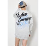 L/T.GRY1 | BIGフラワープリントスウェットワンピース | RODEO CROWNS WIDE BOWL