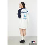 O/WHT1 | MLBラグランスウェットワンピース | RODEO CROWNS WIDE BOWL