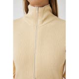BI COLOR ZIP UP RIB ニット | MOUSSY OUTLET | 詳細画像5 