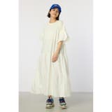 O/WHT1 | ピグメントドッキングティアードワンピース | RODEO CROWNS WIDE BOWL