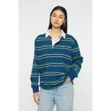 柄NVY5 | OVER POLO L/S シャツ | MOUSSY OUTLET