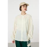 O/WHT1 | リネンライクロールアップシャツ | RODEO CROWNS WIDE BOWL