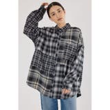 柄BLK5 | パッチワークチェックシャツ | RODEO CROWNS WIDE BOWL