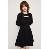 BLK | FRONT OPEN TUCK SLEEVE ショートワンピース | SLY OUTLET