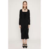 BLK | SHIRRING RIBBON 2WAY ワンピース | SLY OUTLET