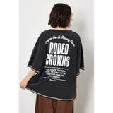 BLK | ヴィンテージライクステッチ5分袖Tシャツ | RODEO CROWNS WIDE BOWL