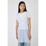 L/BLU1 | FLOWER MOTIF シアーミニドレス | MOUSSY OUTLET