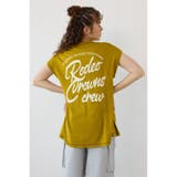 YEL | フレンチスリーブロゴニットトップス | RODEO CROWNS WIDE BOWL