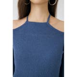 OPEN SHOULDER HALTER ニットトップス | MOUSSY OUTLET | 詳細画像23 