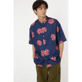 NVY | モノグラムバンドカラーシャツ | RODEO CROWNS WIDE BOWL