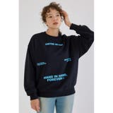 BLK | メッセージスウェットトップス | RODEO CROWNS WIDE BOWL