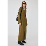 SQUARE NECK ロングニットドレス | MOUSSY OUTLET | 詳細画像2