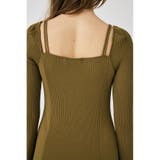 SQUARE NECK ロングニットドレス | MOUSSY OUTLET | 詳細画像7