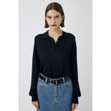 BORDER KNIT ポロ | MOUSSY OUTLET | 詳細画像6