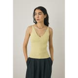 L/GRN1 | カップ付きニットキャミソール リサイクルポリエステル使用 | MOUSSY OUTLET