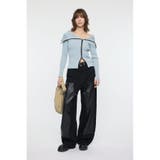 BIG COLLAR ZIP UP ニットトップス | MOUSSY OUTLET | 詳細画像15 