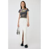 WHT | FRONT SLIT FRINGE スカート | MOUSSY OUTLET