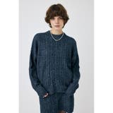 BLK | RIB CABLE ニットトップス | MOUSSY OUTLET