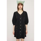 BLK | V NECK DENIM ショートワンピース | SLY OUTLET