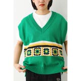 クロシェモチーフニットベスト | RODEO CROWNS WIDE BOWL | 詳細画像6 
