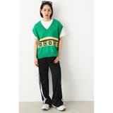 柄GRN5 | クロシェモチーフニットベスト | RODEO CROWNS WIDE BOWL