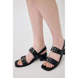 BLK | W BUCKLE STRAP サンダル | MOUSSY OUTLET