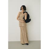 BEG | ツイードニットスカート オーガニックコットン使用 | MOUSSY OUTLET