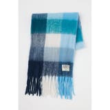 柄BLU5 | チェックガラ ボリュームマフラー | RODEO CROWNS WIDE BOWL